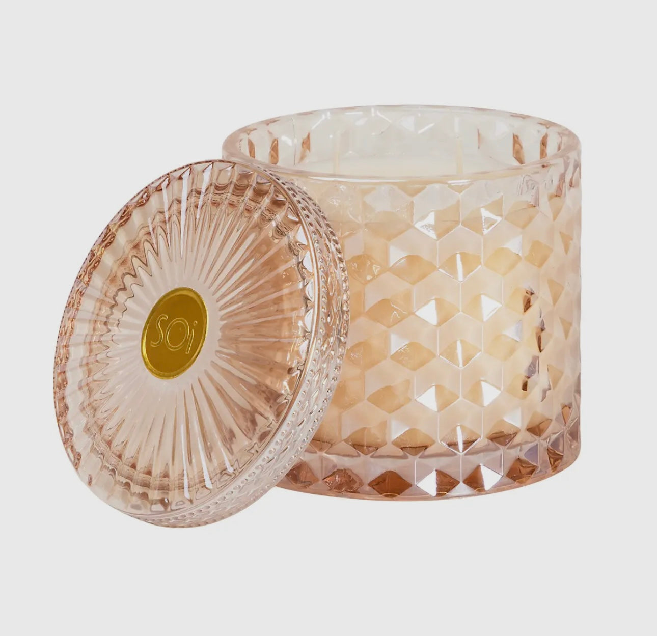 Alluring Amber Glass Candle 15 oz