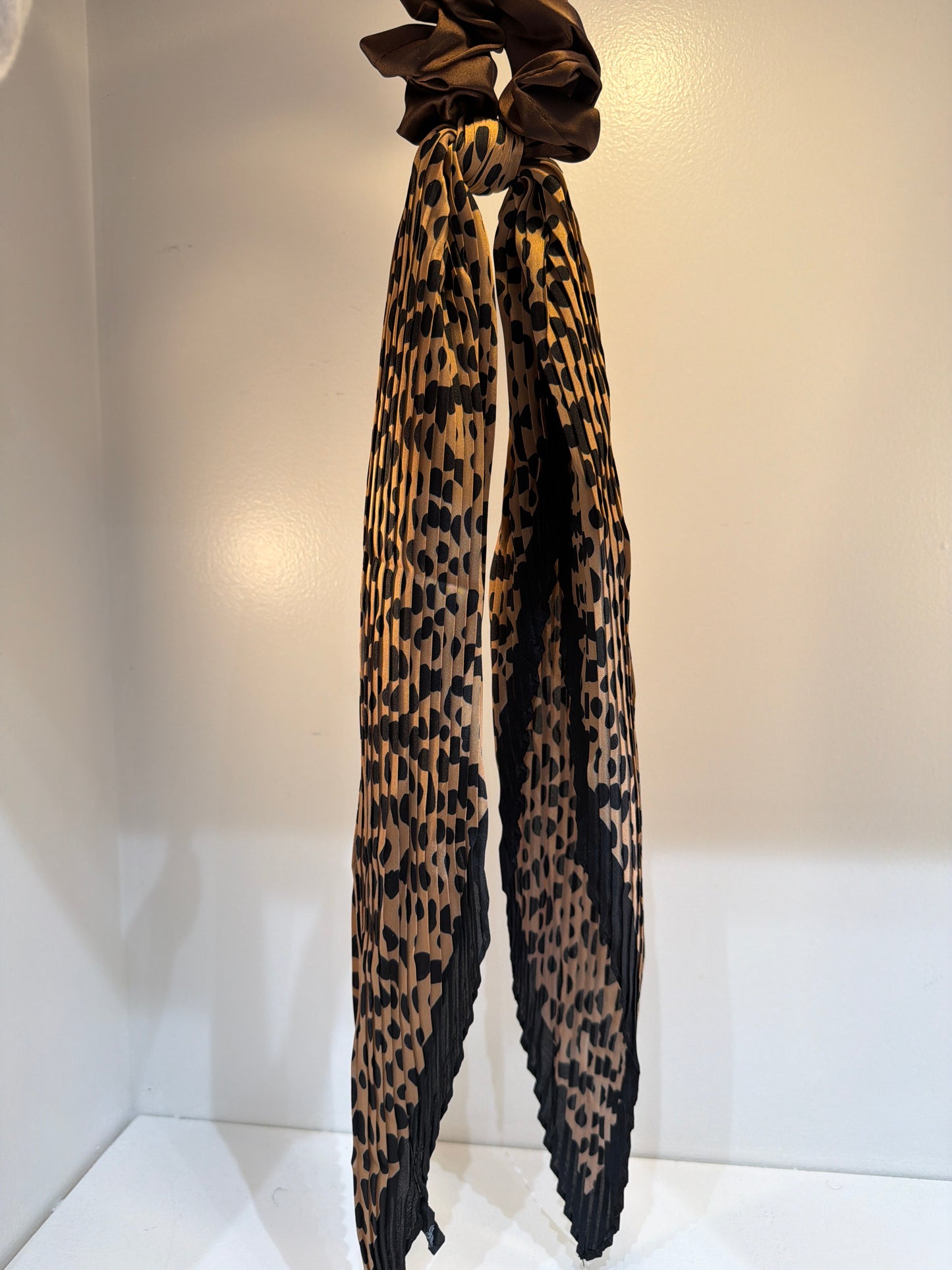 Leopard Scarf Scrunchie