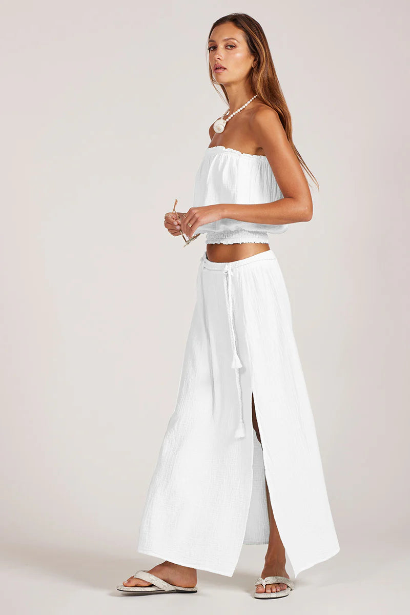 Belted Maxi Skirt