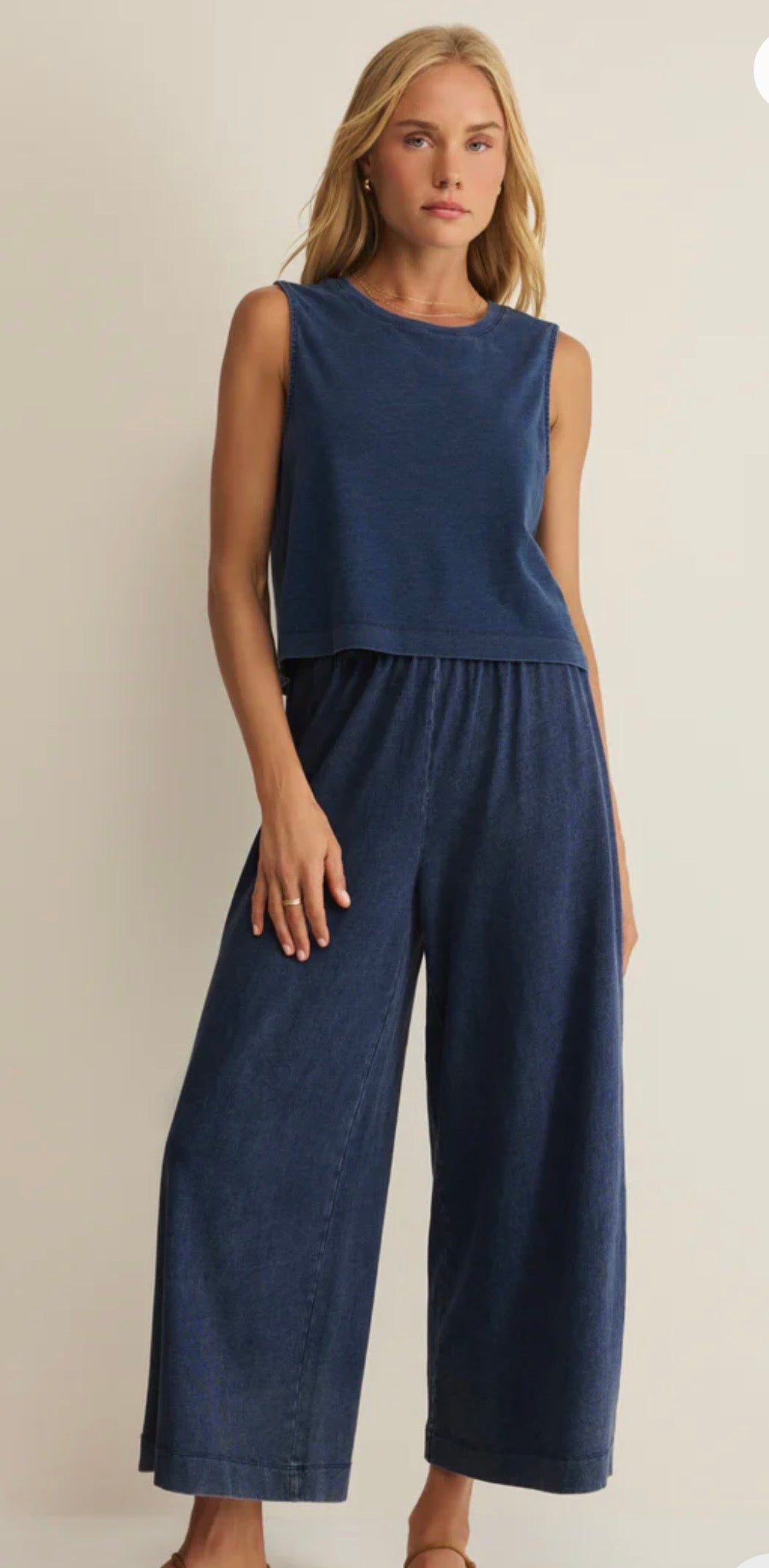 Sloane Denim Muscle Tank