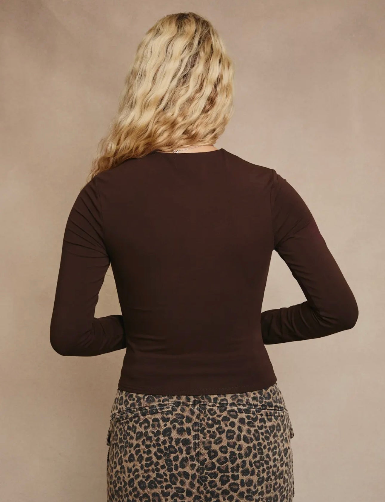 Chocolate LS Solid Top