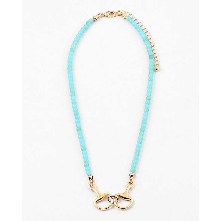 Turquoise Horsebit Necklace