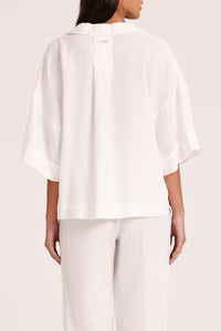 White Lounge Linen Shirt