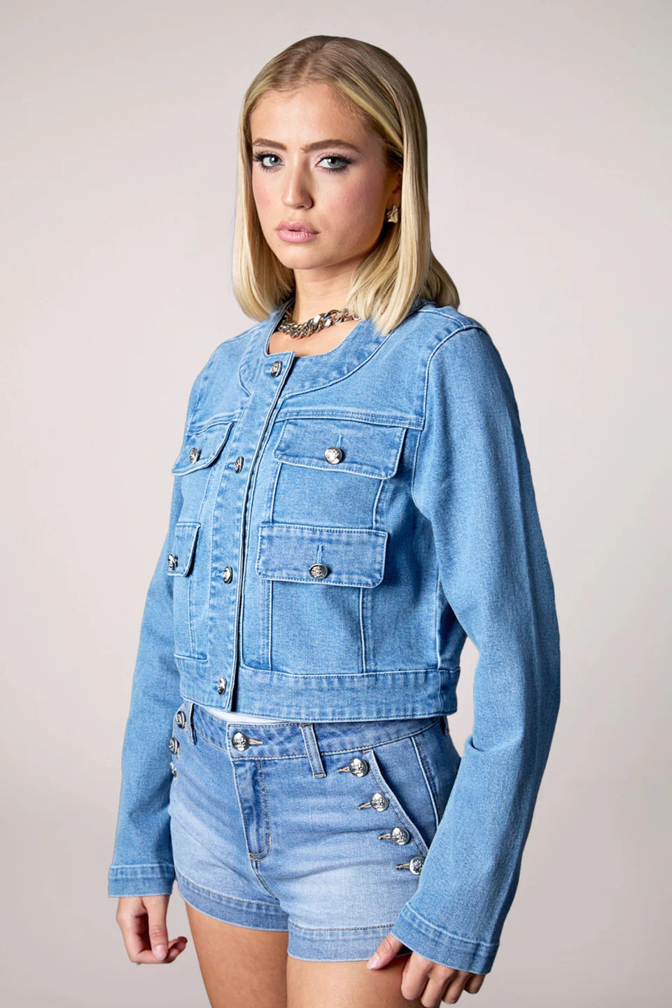 Sabrina Recycled Denim Jacket
