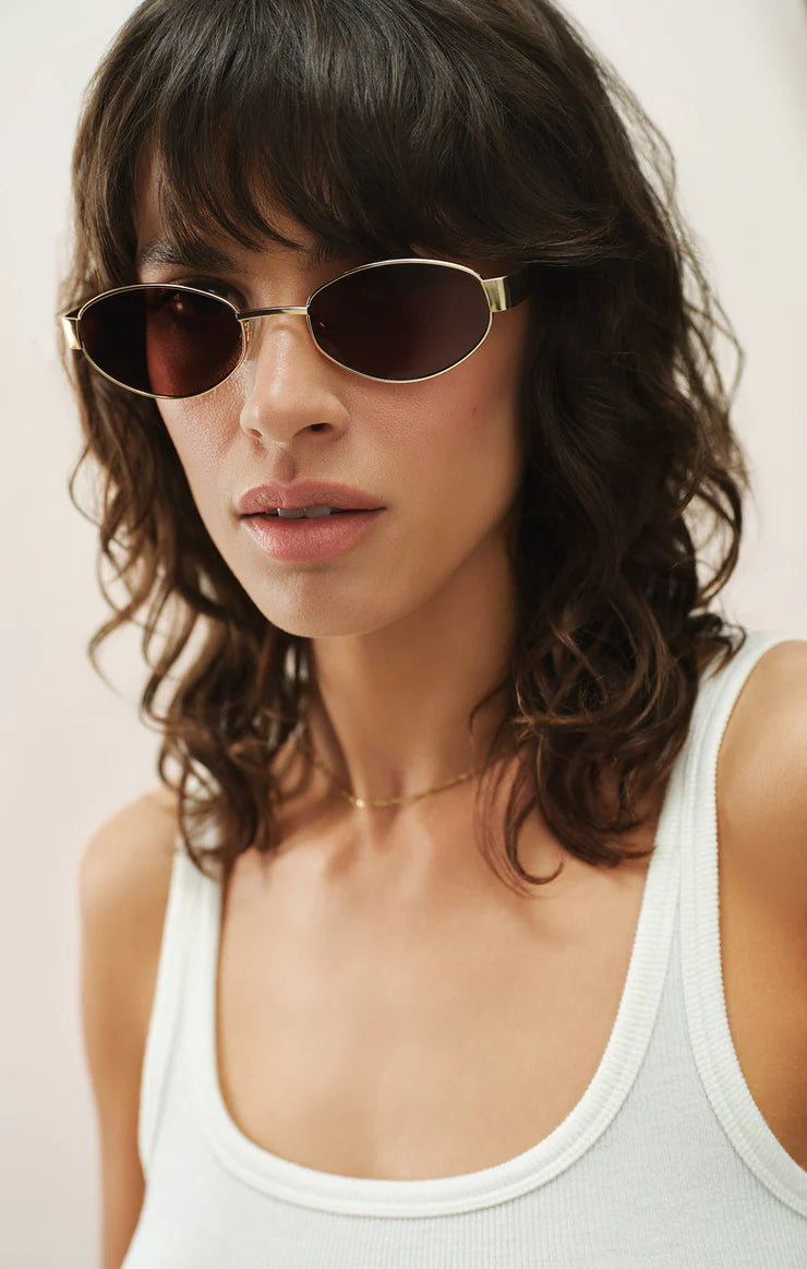 Palisades Satin Gold Sunglasses