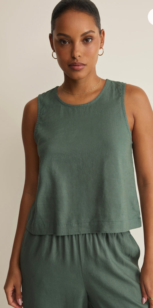 Sloane Linen Everglade Tank
