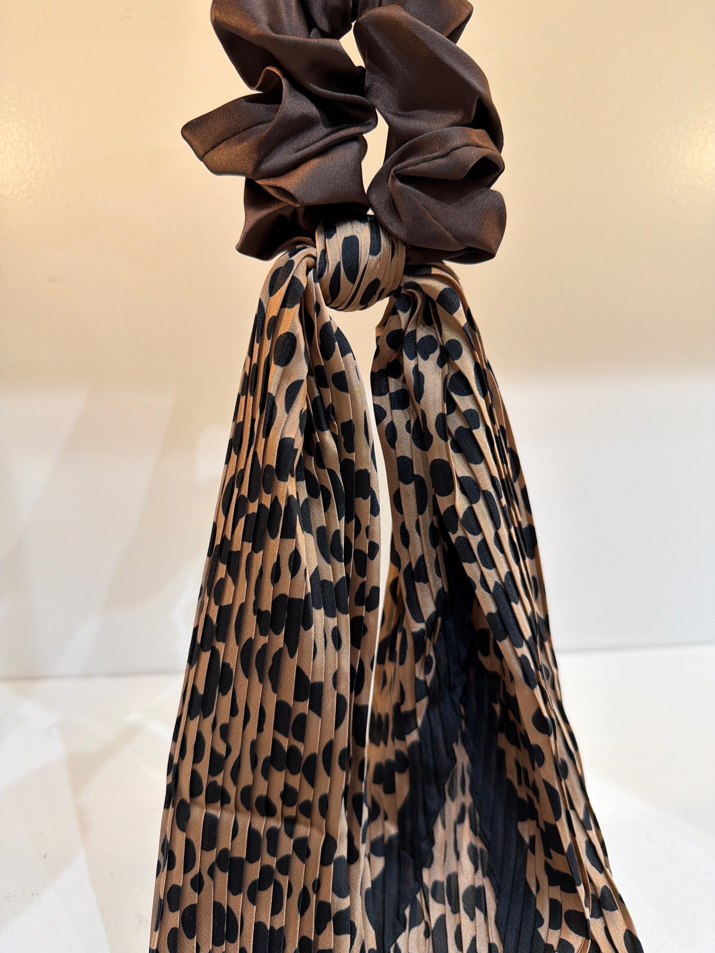 Leopard Scarf Scrunchie
