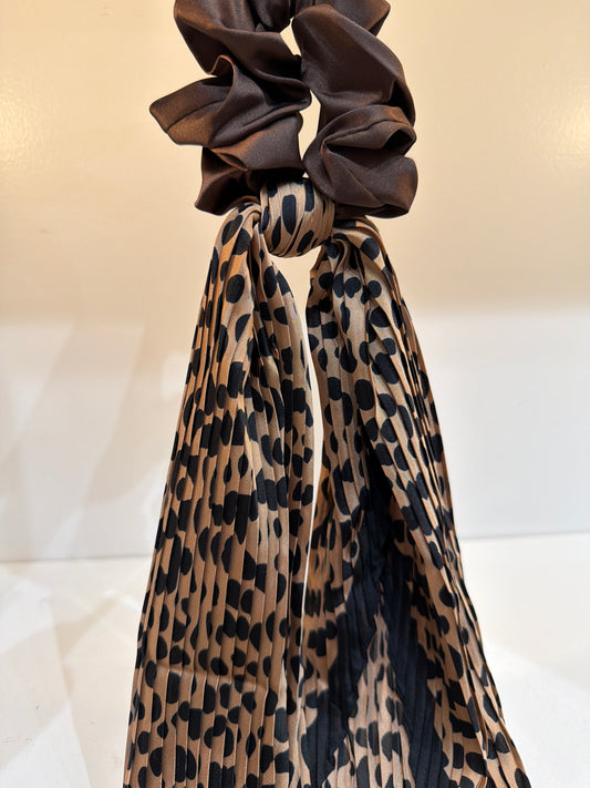 Leopard Scarf Scrunchie