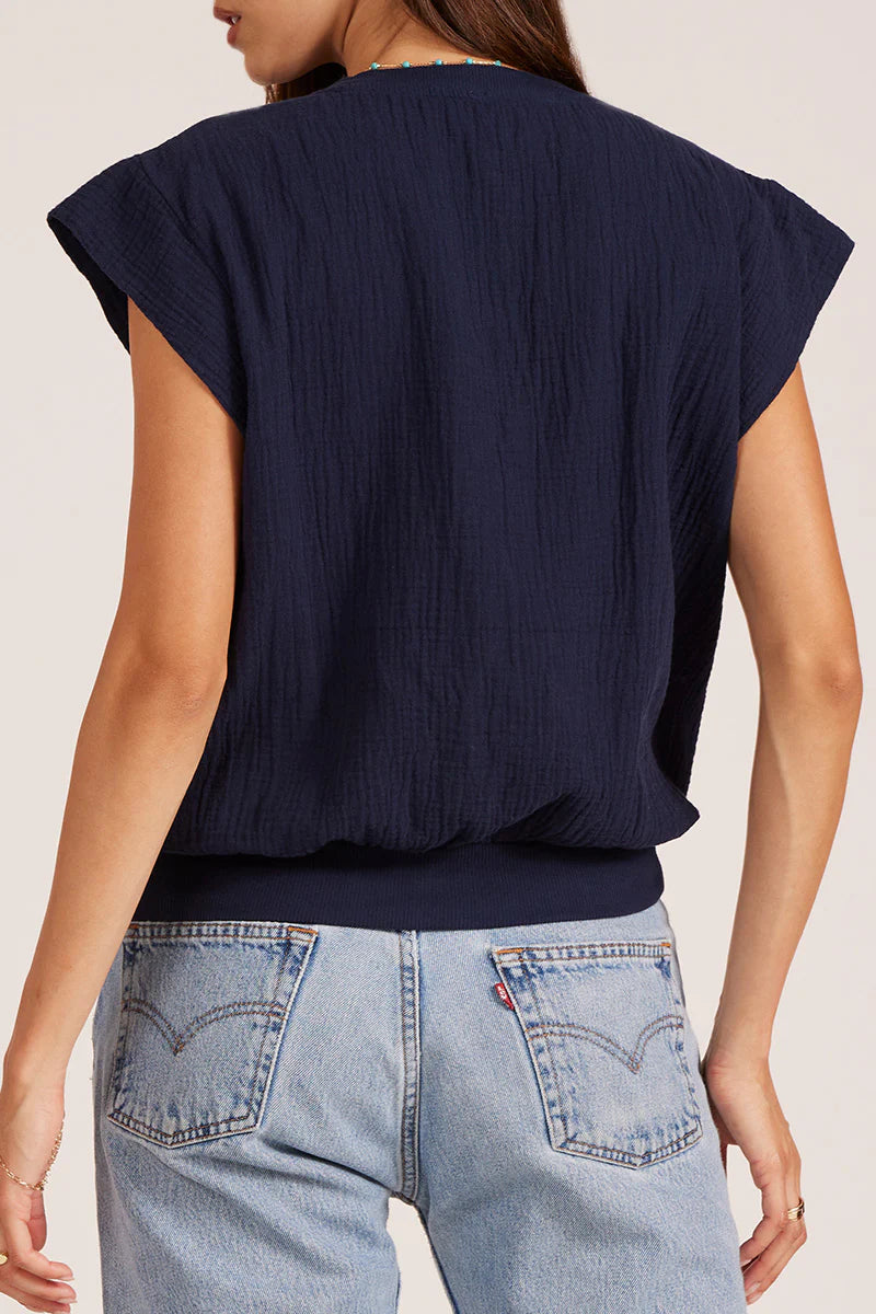 Gwen Split Neck Tee
