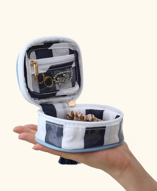 Travel Jewelry Case -Navy