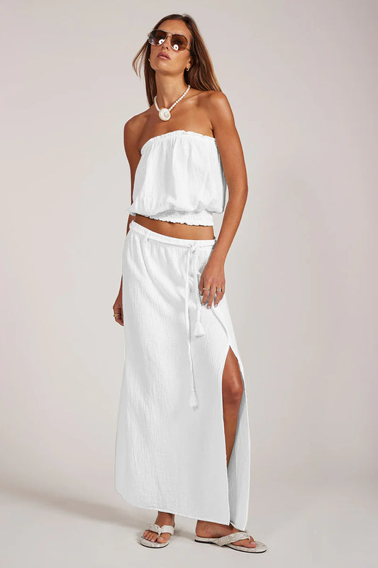 Belted Maxi Skirt