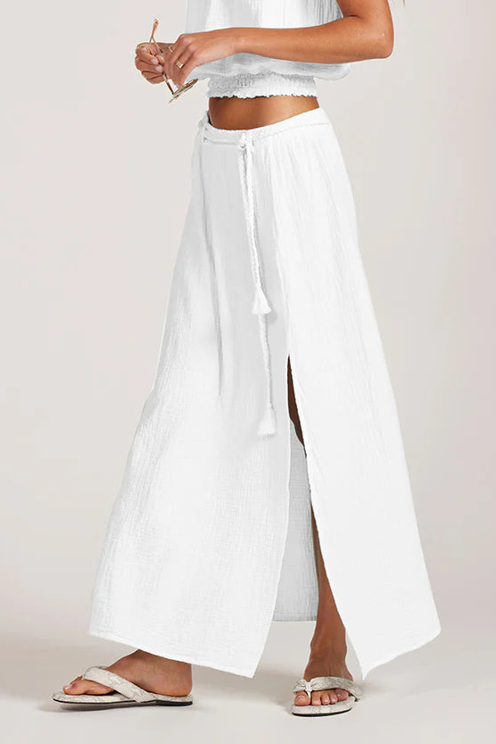 Belted Maxi Skirt