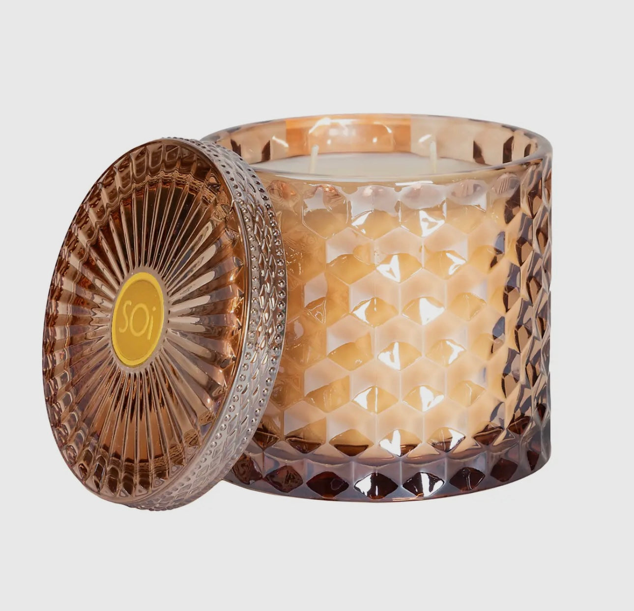 Hazelnut Macchiato Glass Candle 15 oz