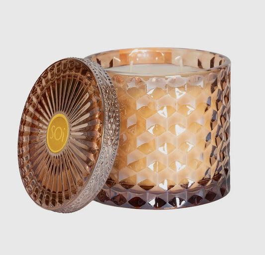 Hazelnut Macchiato Glass Candle 15 oz