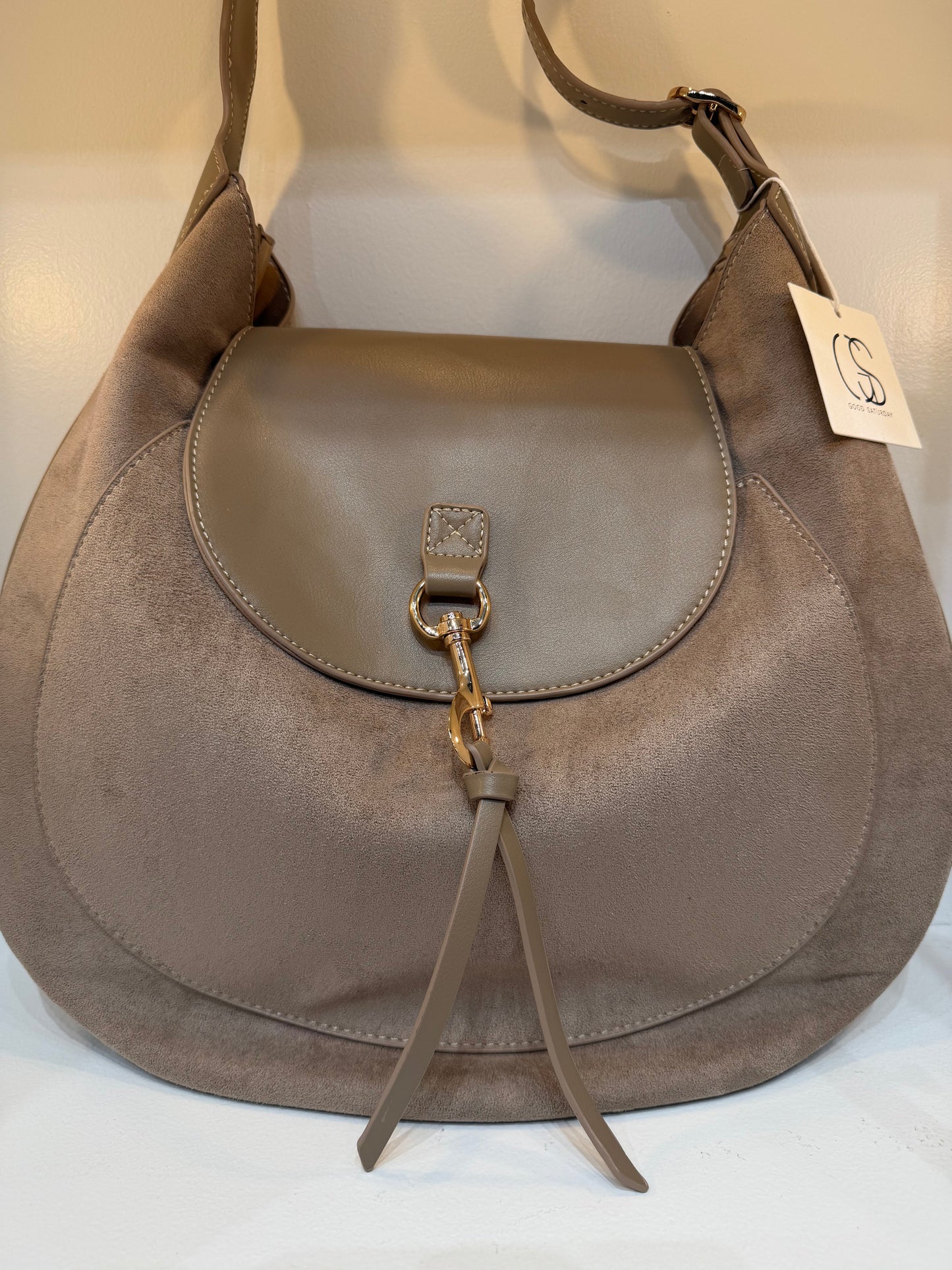 Suede Hobo Bag