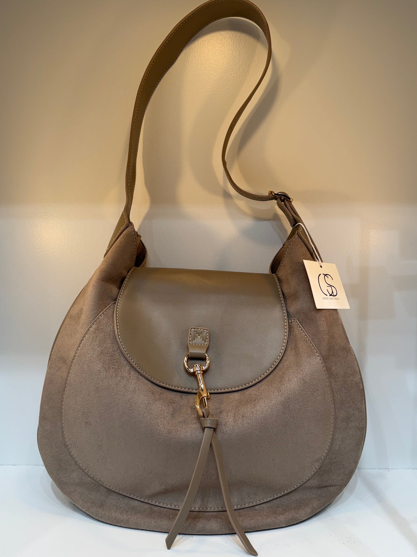 Suede Hobo Bag