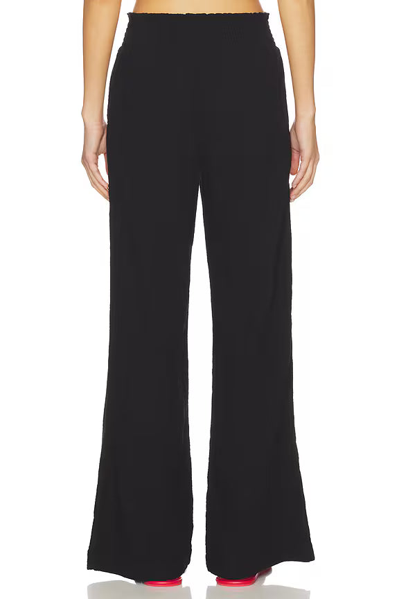 Navy Wide Leg Beach Pant