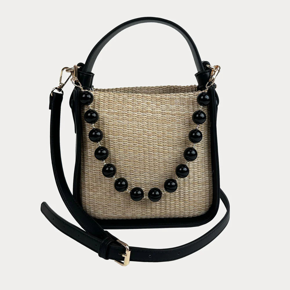 Beaded Handle Mini Bag