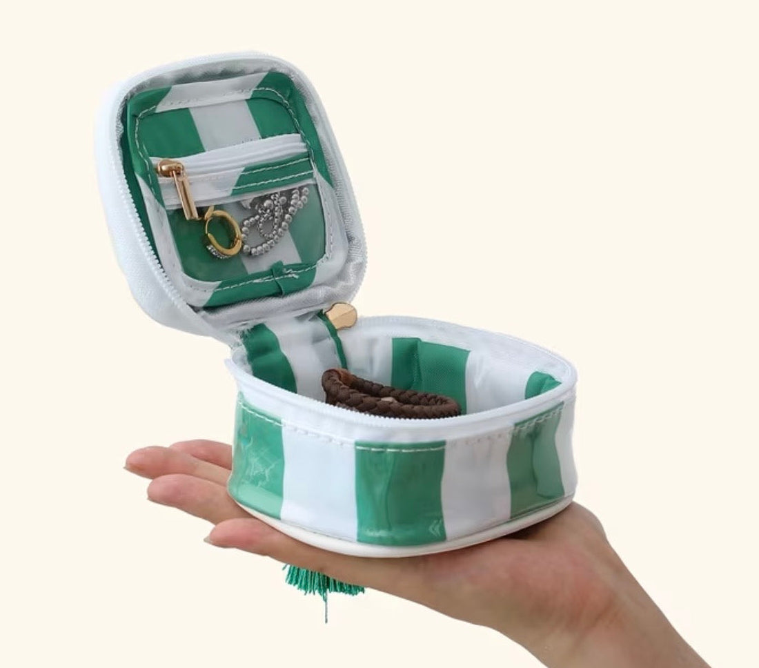 Travel Jewelry Case- Green
