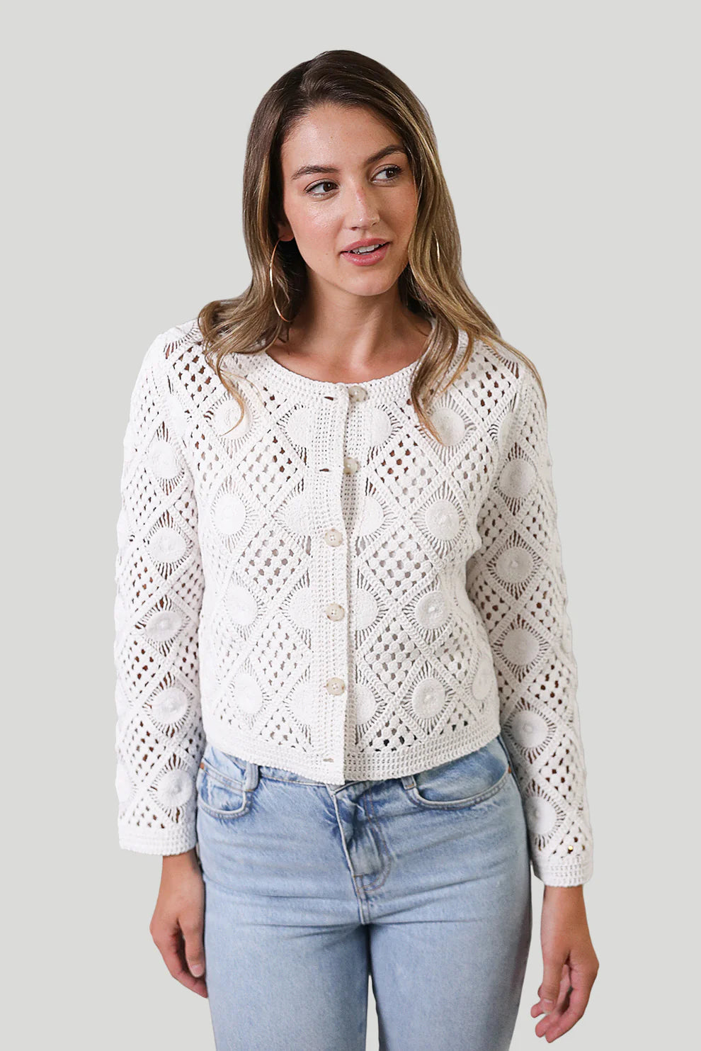 Violette Crochet Cardigan