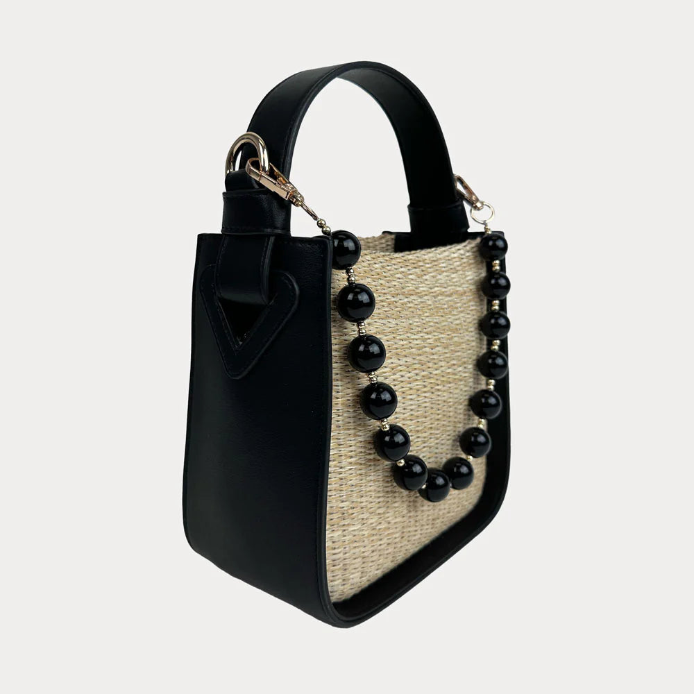 Beaded Handle Mini Bag