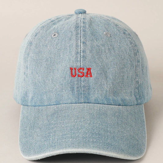 USA Denim Baseball Hat