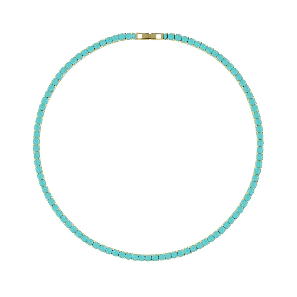 Turquoise Tennis Necklace