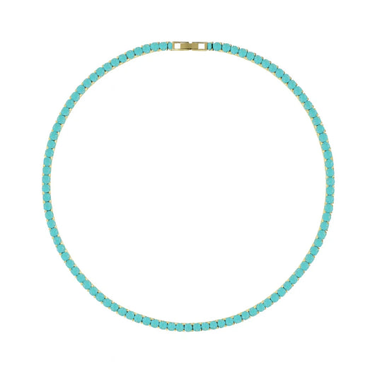 Turquoise Tennis Necklace