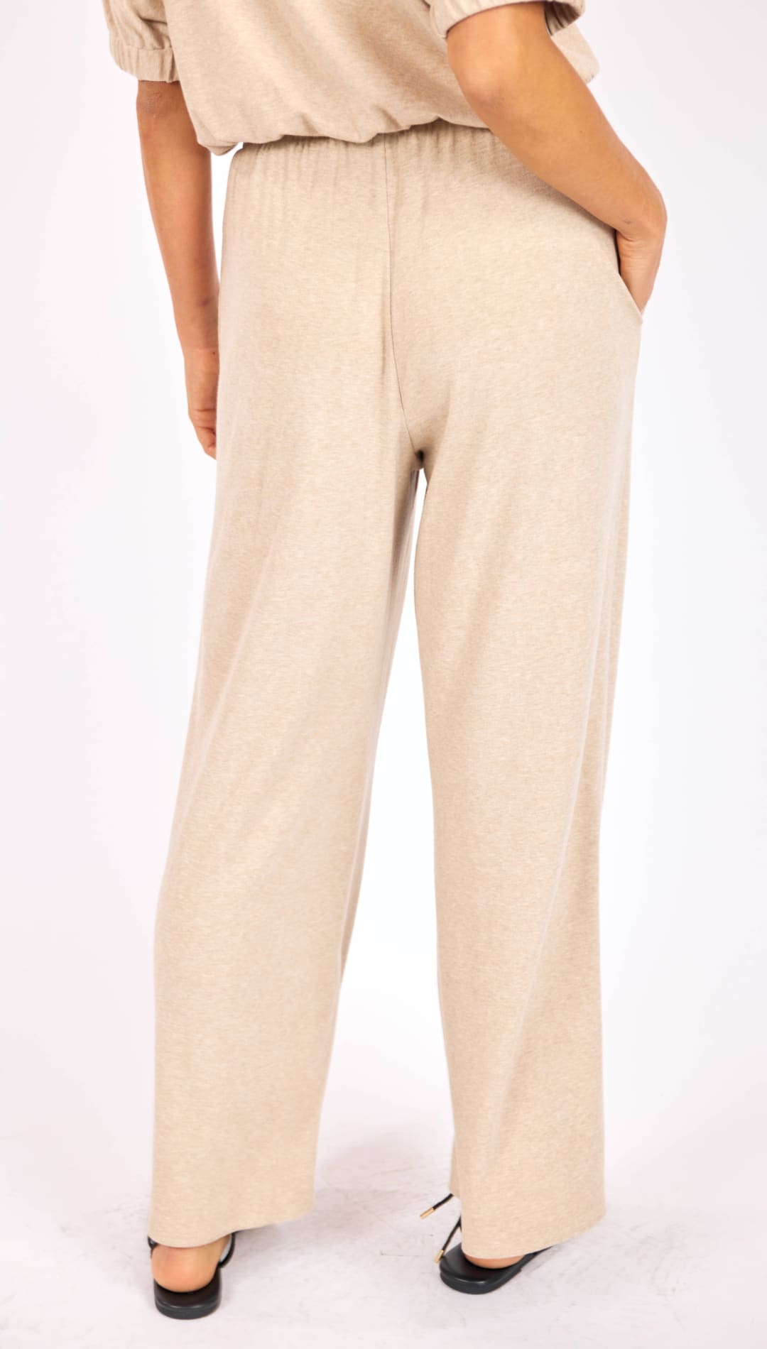 Heather Beige Knit Pants (SET)