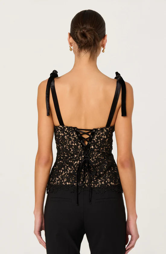 Lace with Nude Corset Top