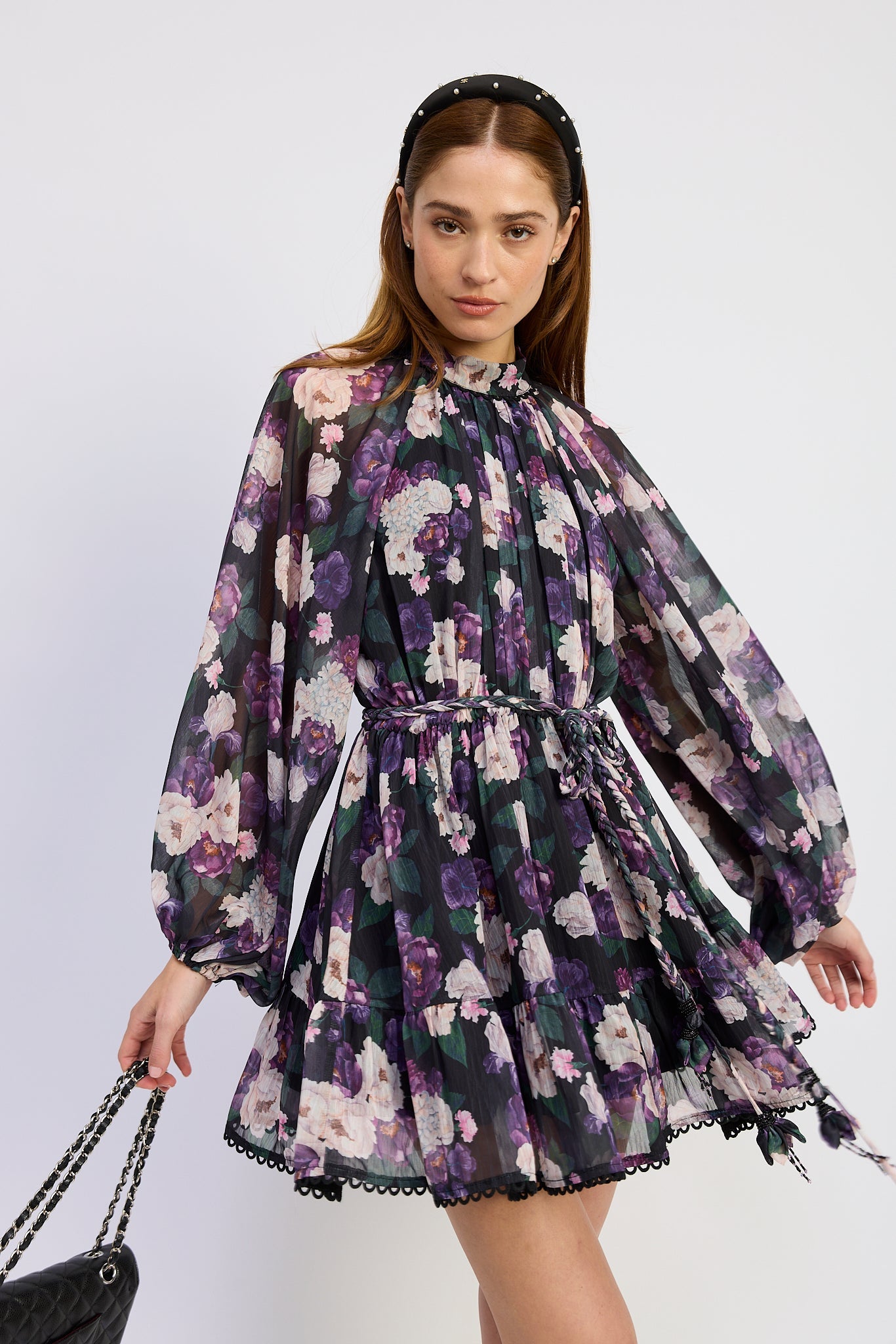 Jasmine Long Sleeve Mini Dress