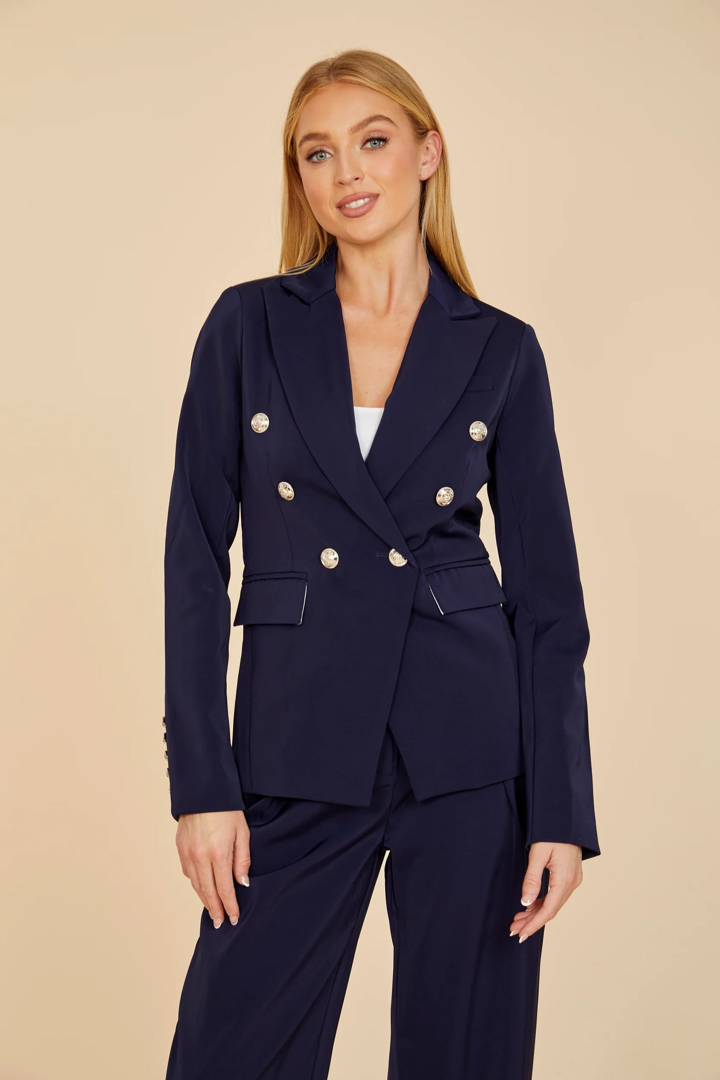 Double Breasted Navy Blazer