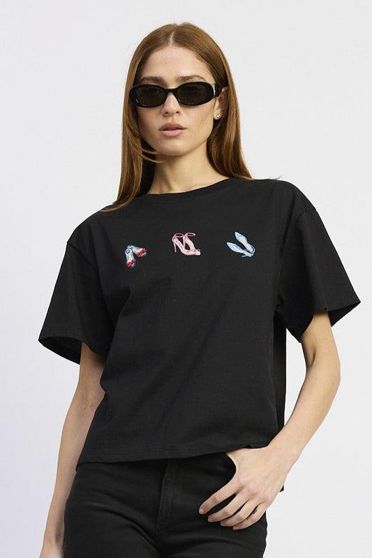 Black Heels Tshirt
