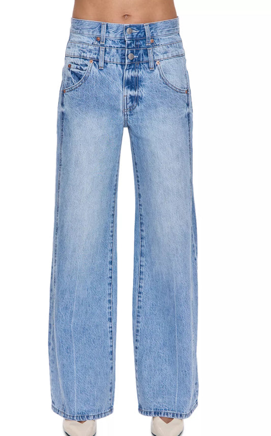 Caleb High Rise Relaxed Stacked Waist