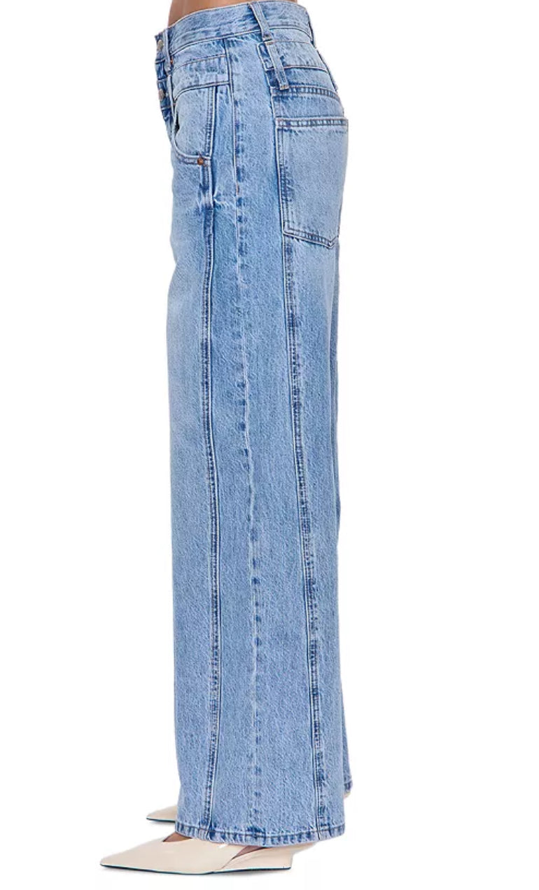 Caleb High Rise Relaxed Stacked Waist