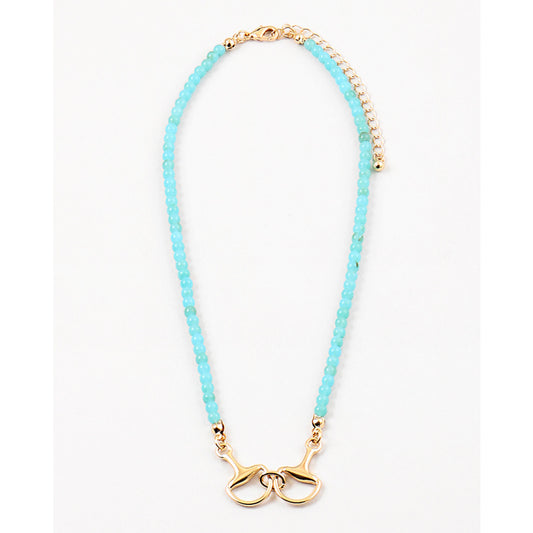 Turquoise Horsebit Necklace