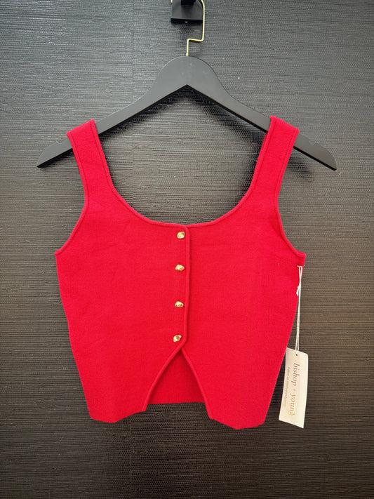 Mara Cherry Button Down Tank