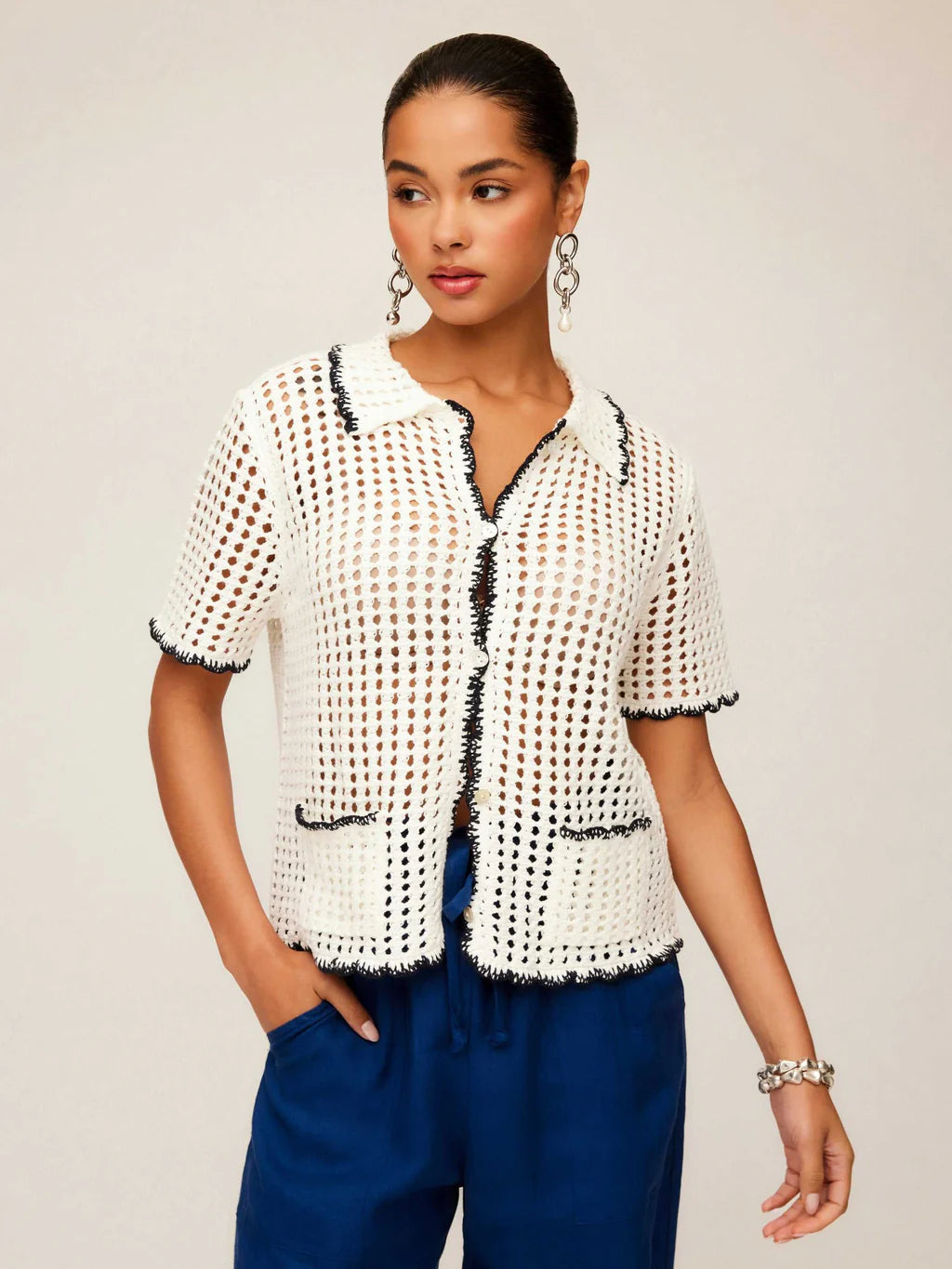 Gemma Crochet SS Sweater