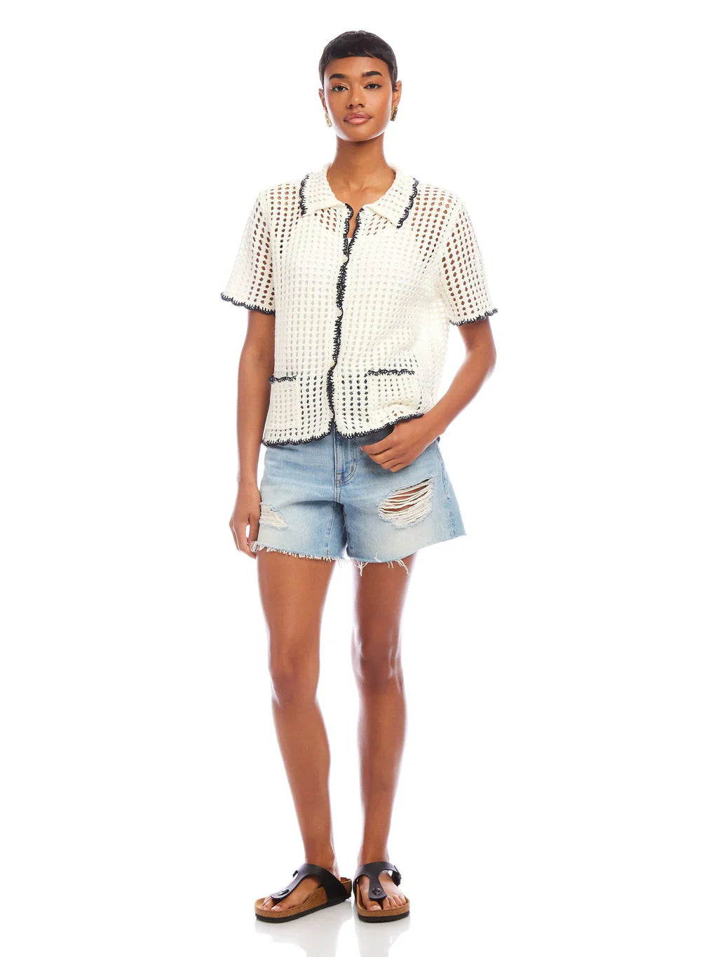 Gemma Crochet SS Sweater