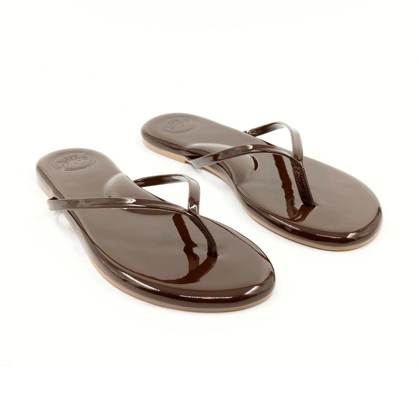 Chocolate Patent Flip Flop