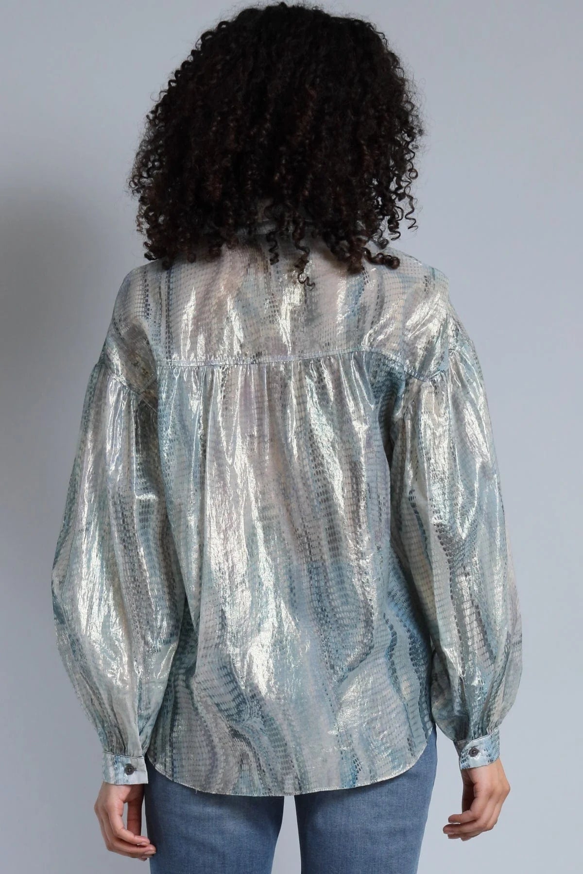 Foil Printed Snake Blouse
