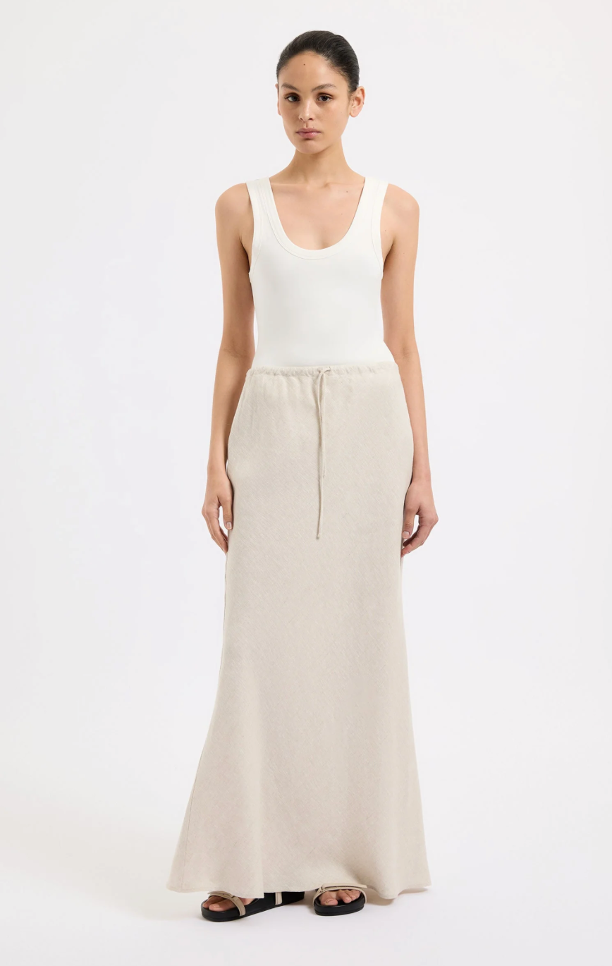 Amani Linen Maxi Skirt