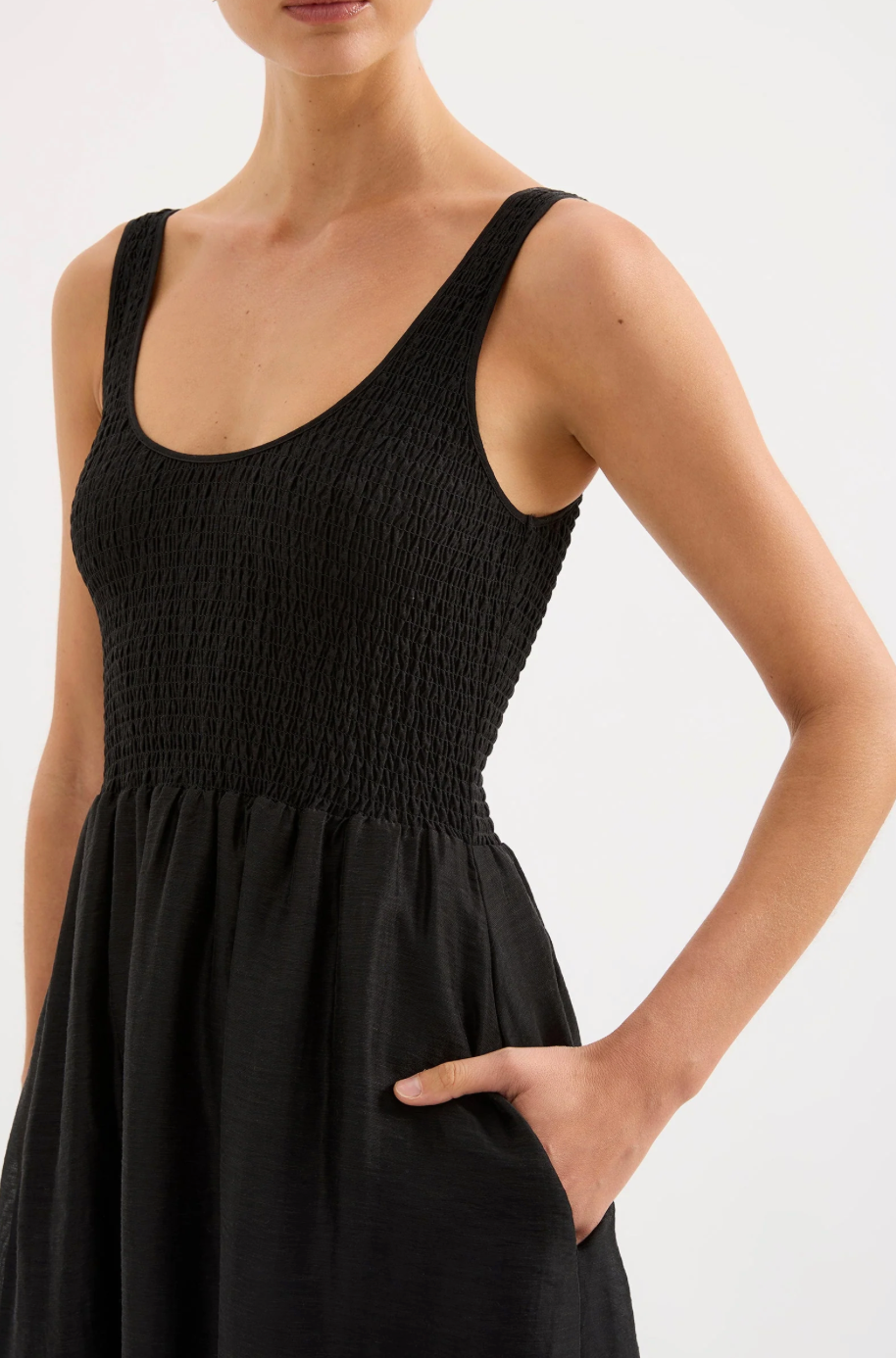 Kova Mixed Media Maxi Dress