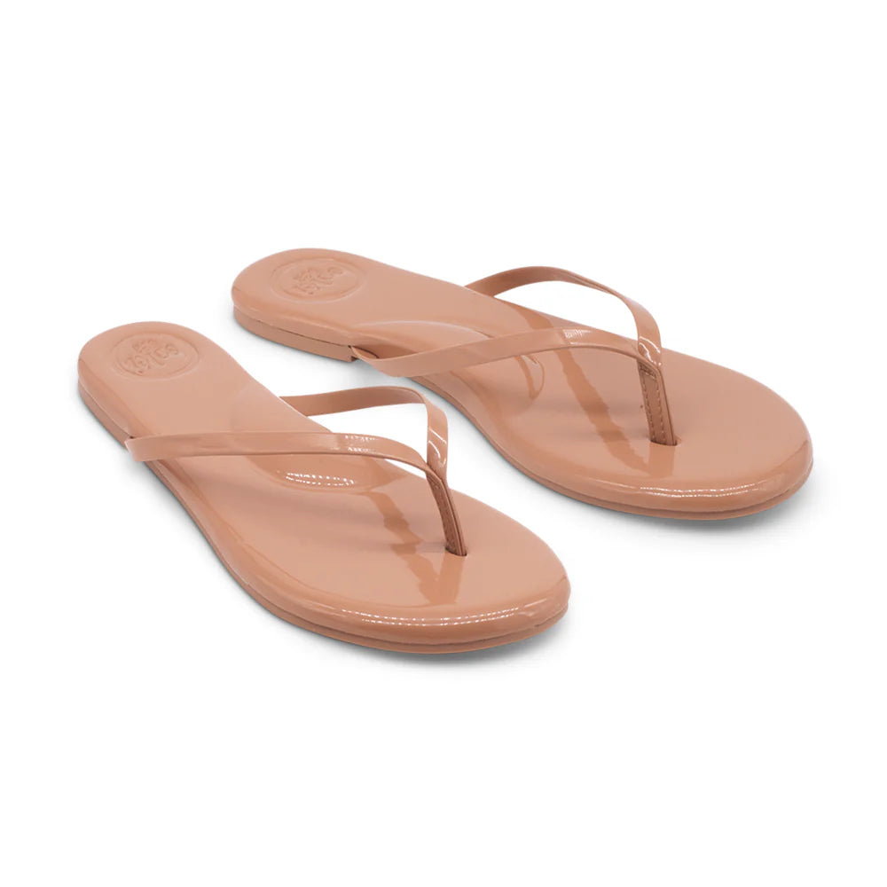 Nude Patent Flip Flop