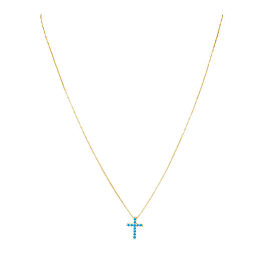 Mini Turquoise Cross