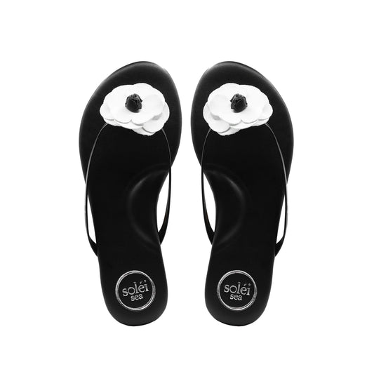 Valentina Blk & White Flip Flop