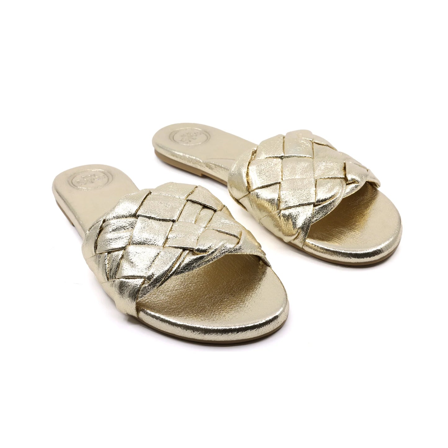 Glinda Metallic Slide Sandal