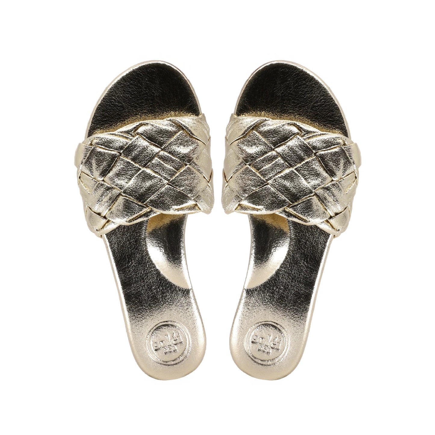 Glinda Metallic Slide Sandal