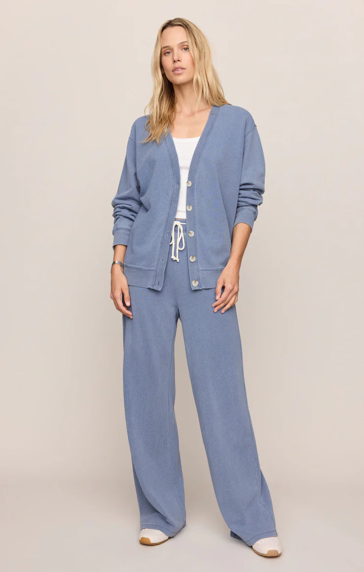 Knit Denim Cardigan