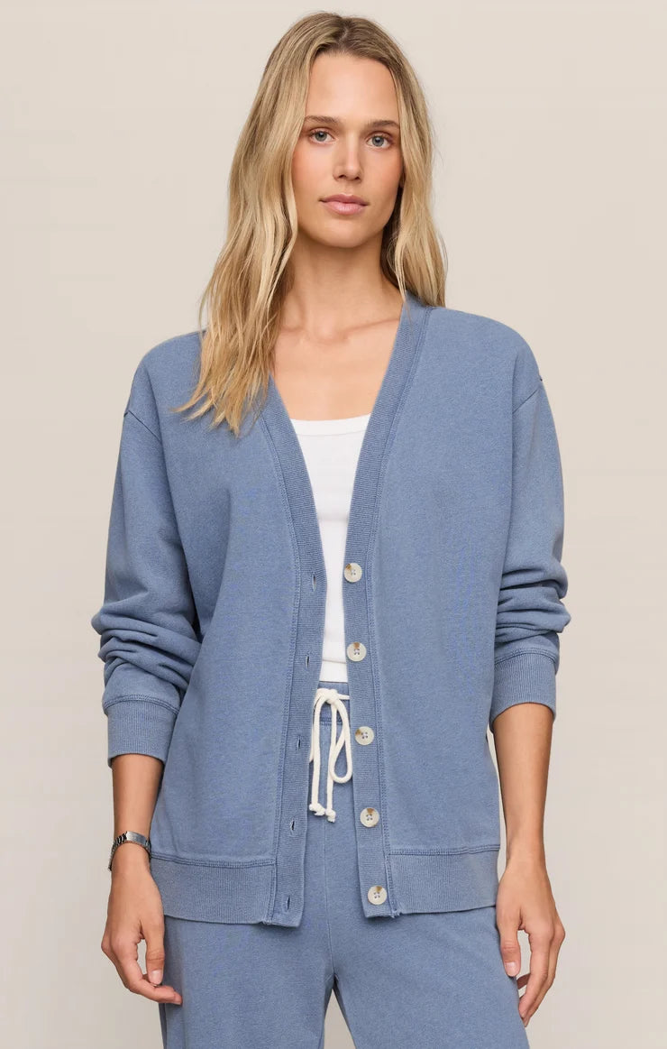 Knit Denim Cardigan